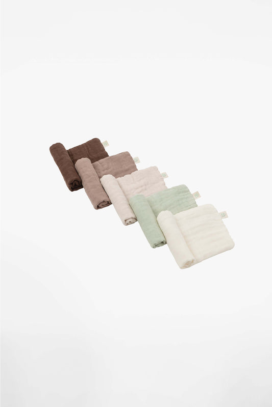SOFT TOUCH 11x11 BAMBOO newborn muslin cloths - Cozy