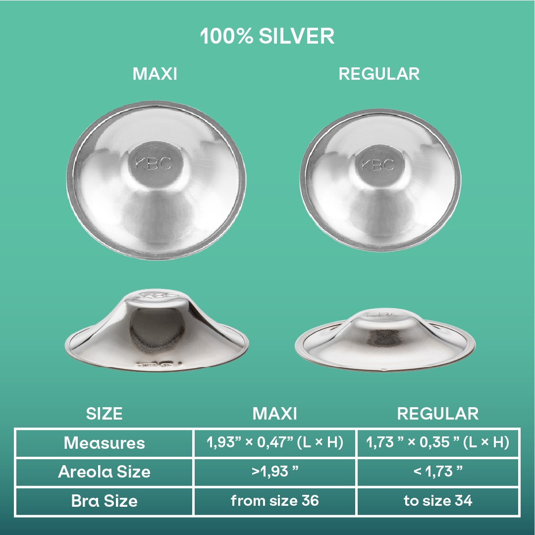 Silver nipple shields Koala Silver Cups