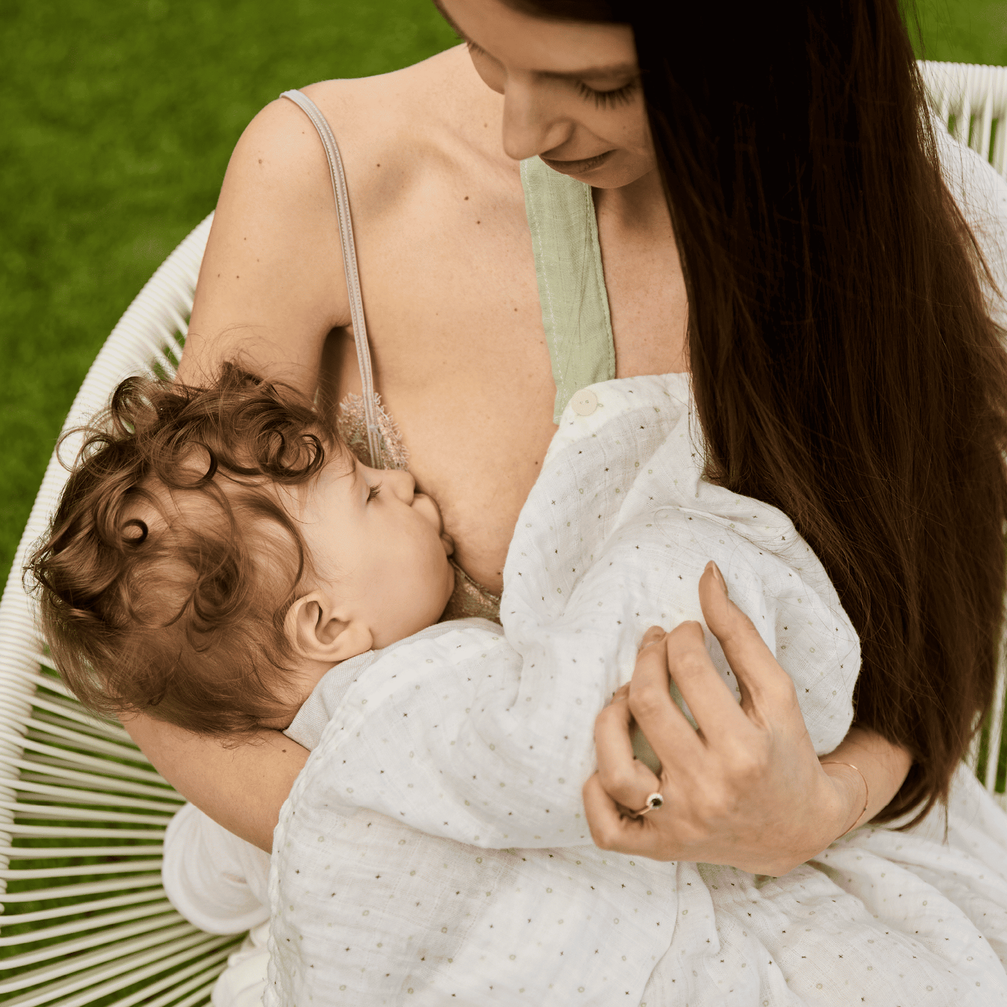 Swaddle wrap and breastfeeding cover Koala Soft Touch 47x47