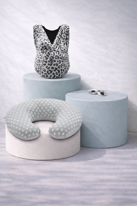 Breastfeeding & Carrier Bundle: Cuddle Band 2 + Hug Baby + Silver Nipple Shields