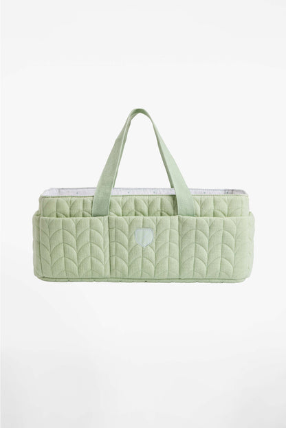 CADDY BAG Changing Organizer Bag - Quilted Pale Green