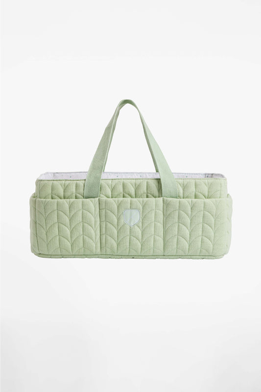 CADDY BAG Changing Organizer Bag - Quilted Pale Green