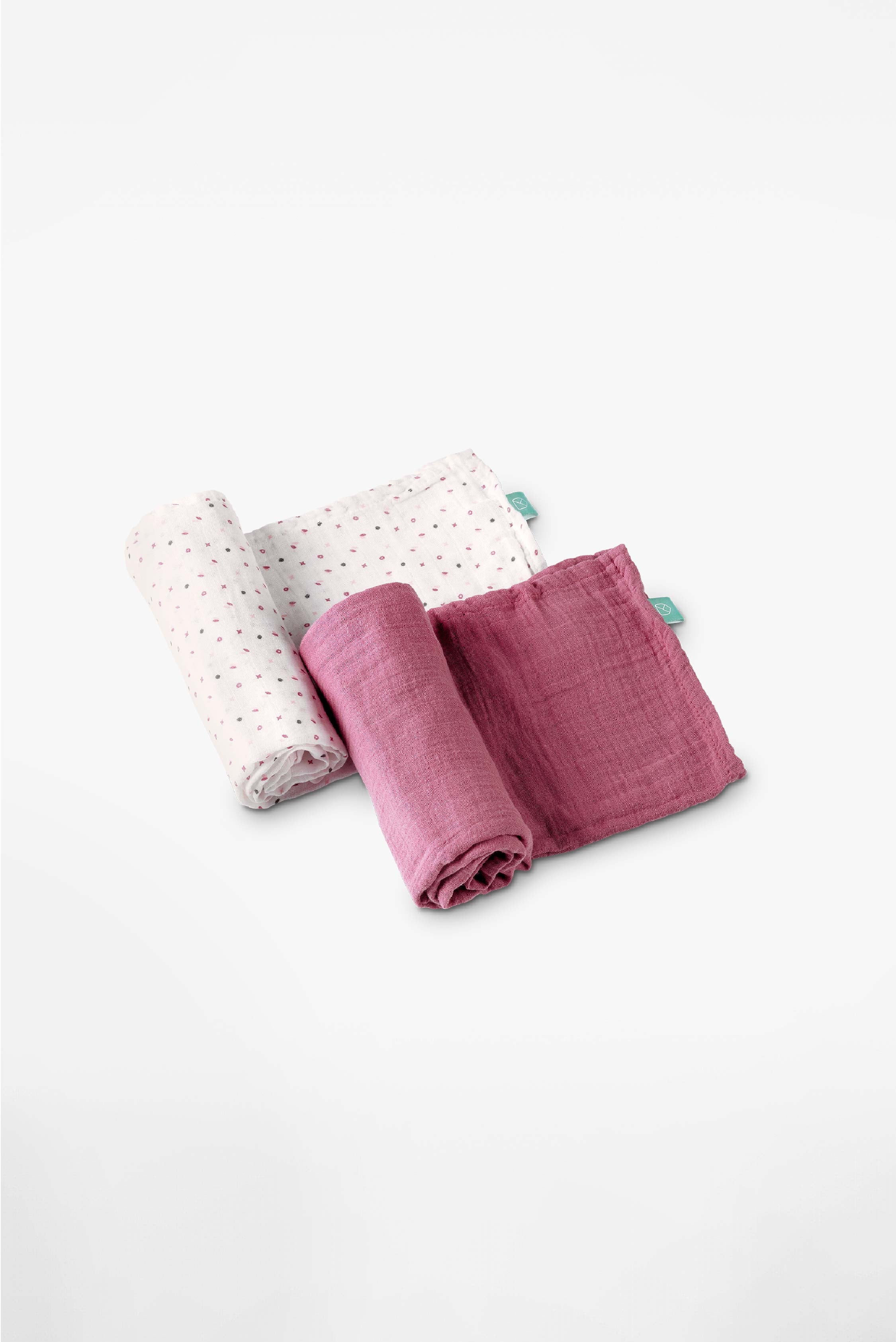 SOFT TOUCH 47x47 Newborn muslin cloths - Purple