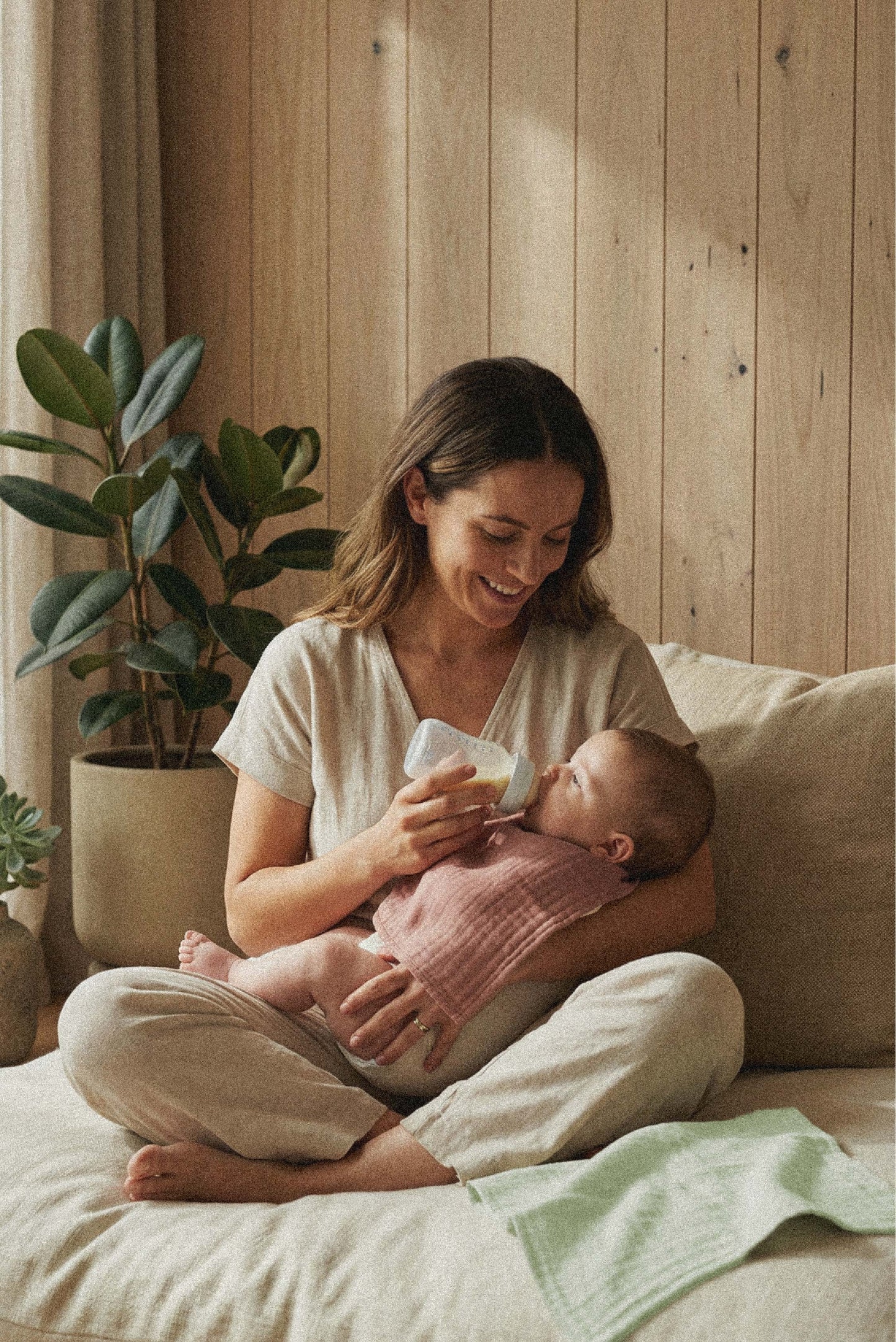 soft touch 11x11 bamboo newborn muslin cloths - cozy